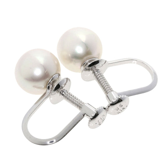 TASAKI Necklace SV Silver Akoya Pearl Pearl Earring Set Women Used Authentic