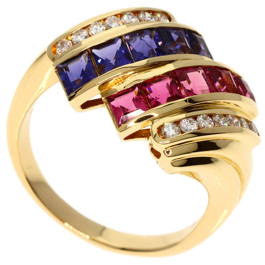 TASAKI Ring 18K Yellow Gold gold Pink　Tourmaline Tanzanite Diamond