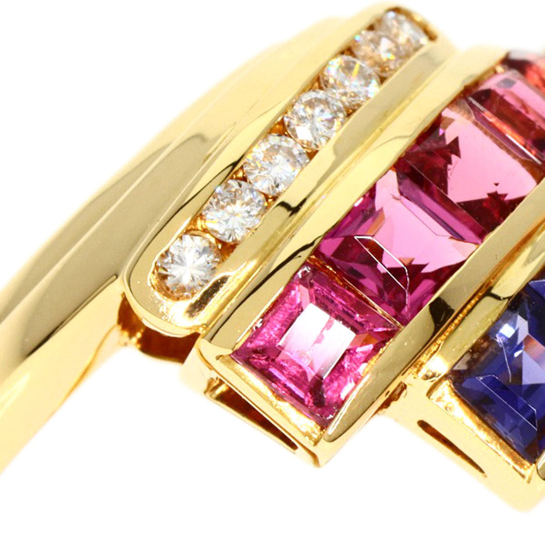 TASAKI Ring 18K Yellow Gold gold Pink　Tourmaline Tanzanite Diamond