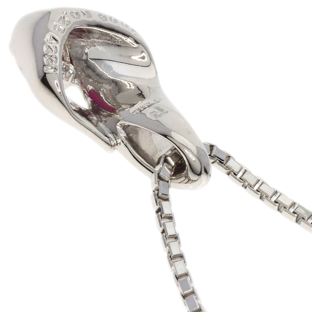 POLA Necklace PT900 Silver Ruby diamond