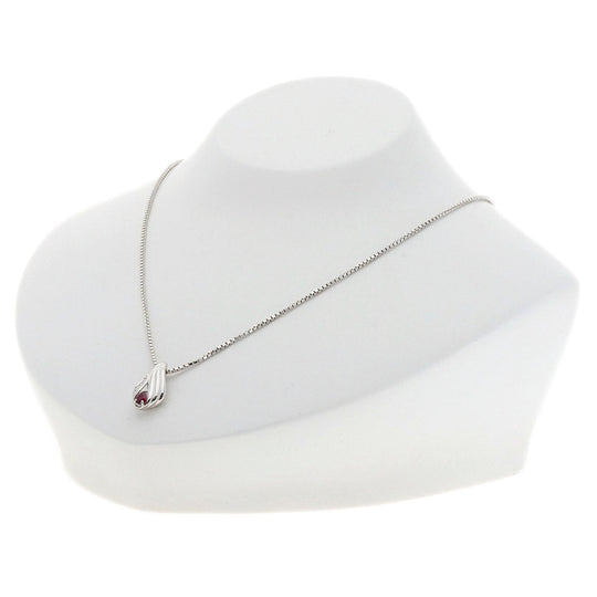 POLA Necklace PT900 Silver Ruby diamond