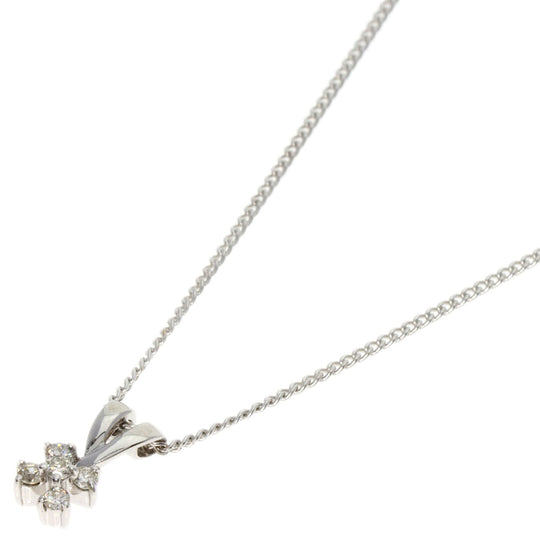 VANDOME Necklace K18WG Silver diamond Women Used Authentic