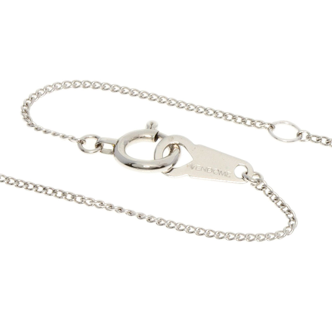 VANDOME Necklace K18WG Silver diamond Women Used Authentic