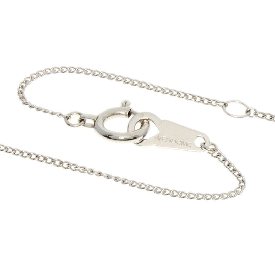VANDOME Necklace K18WG Silver diamond Women Used Authentic