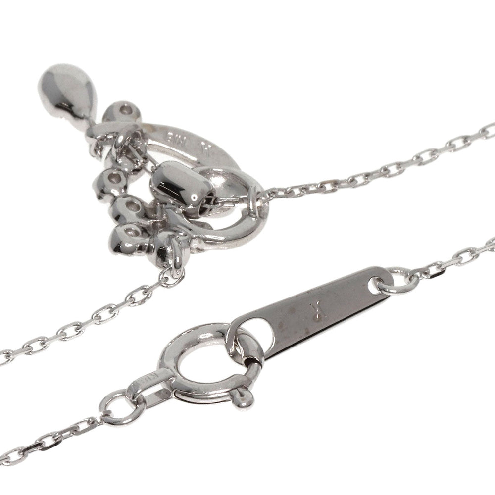 VANDOME Necklace K18WG Silver diamond Women Used Authentic