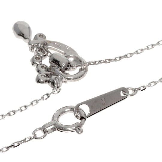 VANDOME Necklace K18WG Silver diamond Women Used Authentic