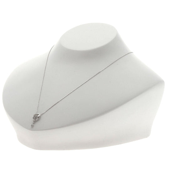 VANDOME Necklace K18WG Silver diamond Women Used Authentic
