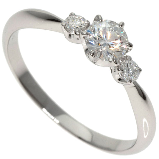 MIKIMOTO Ring PT950 Silver diamond Women Used Authentic