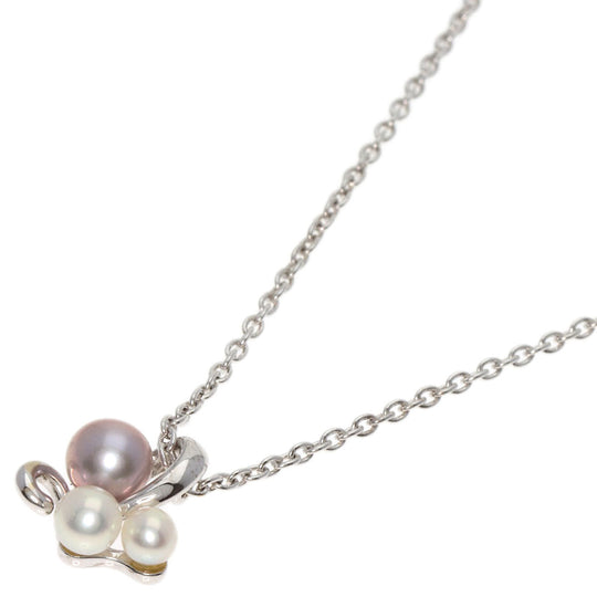 TASAKI Necklace K18WG Silver Pearl