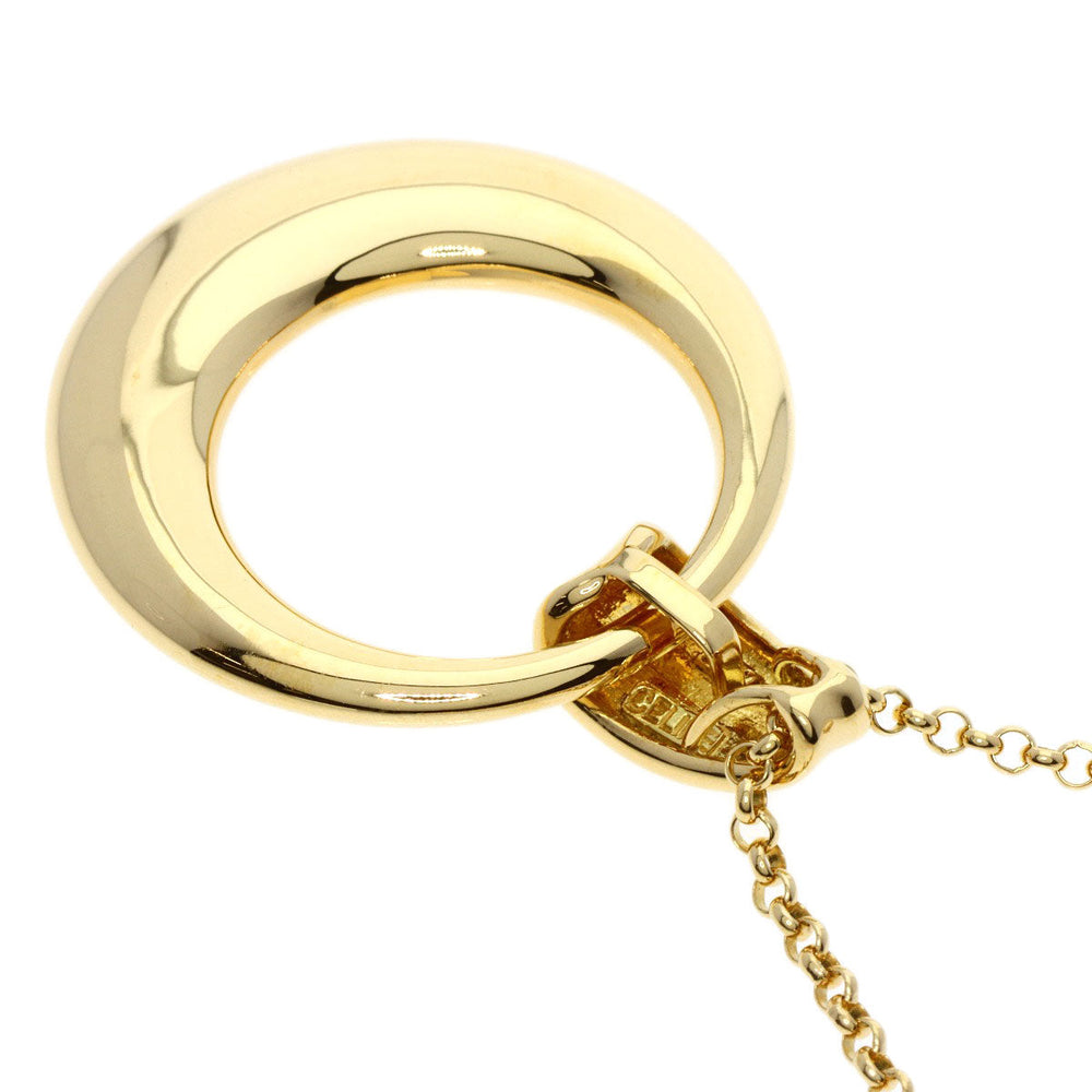 CELINE Necklace 18K Yellow Gold gold Circle Macadam