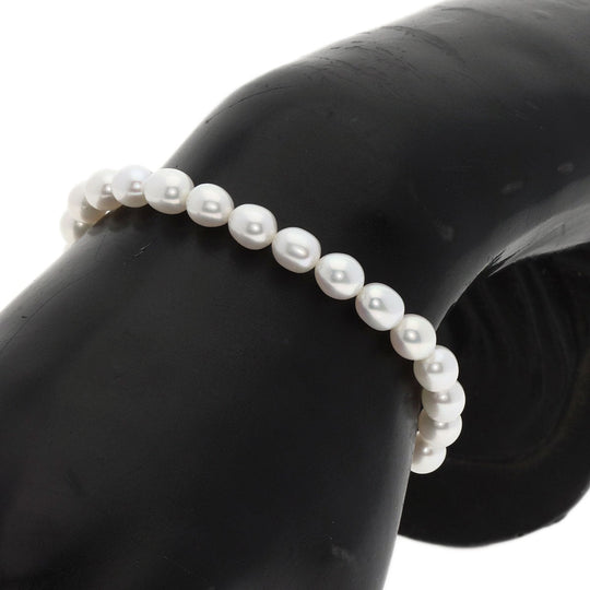 TIFFANY&Co. bracelet SV Silver Freshwater Pearl Infinity Pearl Women Used Authentic