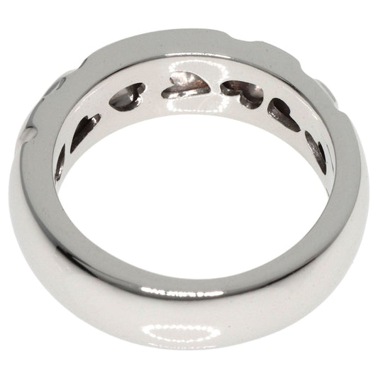 Ponte Vecchio Ring K18WG Silver diamond Women Used Authentic