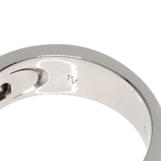 Ponte Vecchio Ring K18WG Silver diamond Women Used Authentic