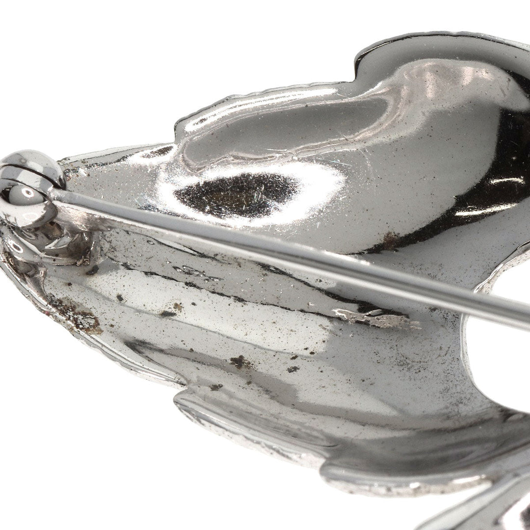 MIKIMOTO Brooch SV Silver Pearl Women Used Authentic