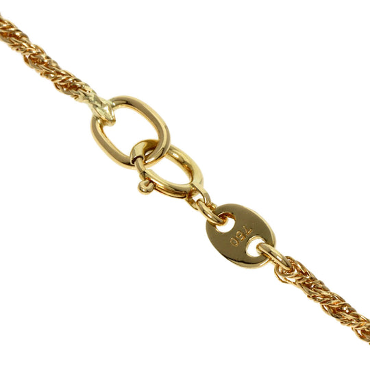 WALTHAM Necklace 18K Yellow Gold gold Swing diamond Women Used Authentic