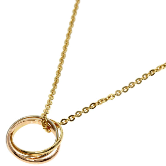 CARTIER Necklace K18YG , K18WG , K18PG gold Baby Trinity Women Used Authentic