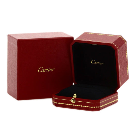 CARTIER Ring PT950 Silver Etincel de Cartier Solitaire Diamond #47 Women Used Authentic