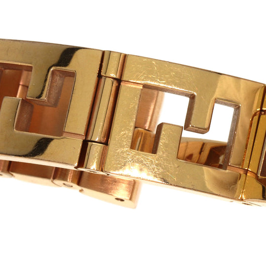 FENDI Watches Quartz 60500L Gold Plated gold Quadro Mini White shell dial