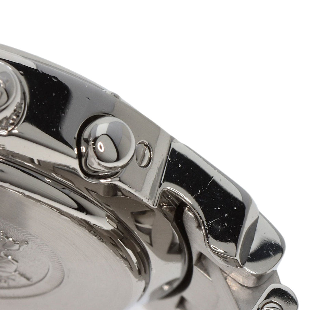 HERMES Watches Quartz CL1.310 Stainless Steel , Stainless Steel Silver Clipper Chronograph blue dial Women Used Authentic