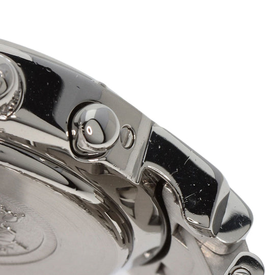 HERMES Watches Quartz CL1.310 Stainless Steel , Stainless Steel Silver Clipper Chronograph blue dial Women Used Authentic
