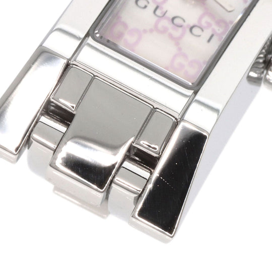 GUCCI Watches Quartz YA110 Stainless Steel , Stainless Steel Silver GG White shell dial Women Used Authentic