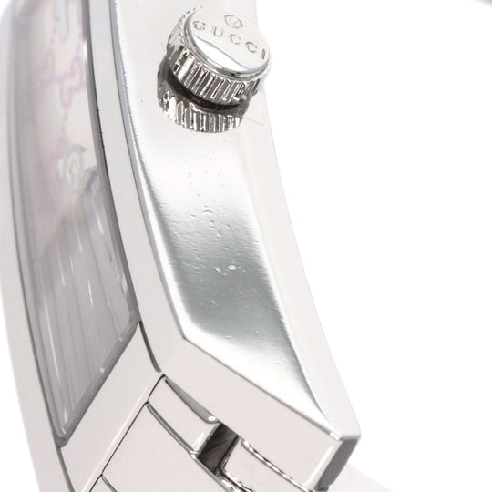 GUCCI Watches Quartz YA110 Stainless Steel , Stainless Steel Silver GG White shell dial Women Used Authentic