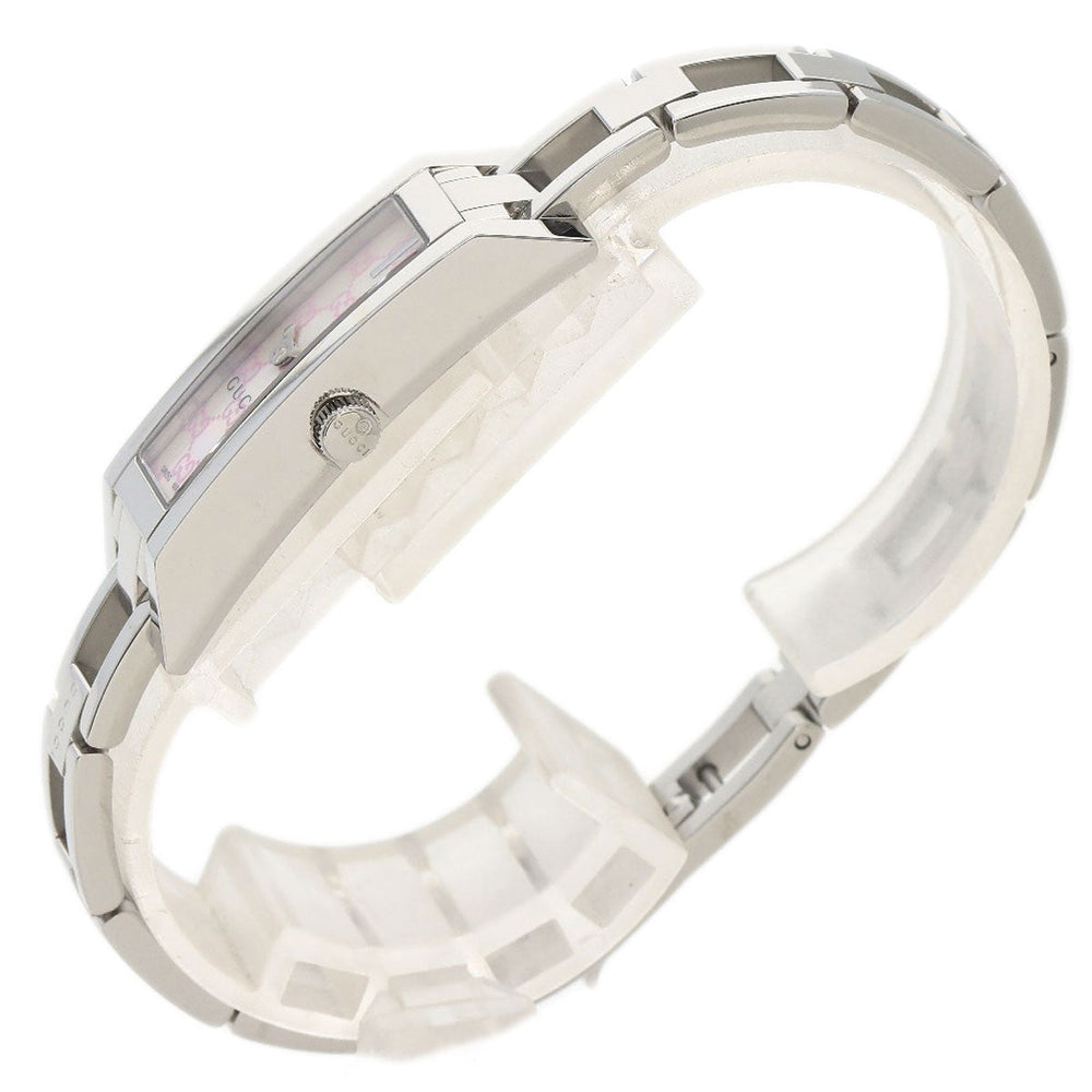 GUCCI Watches Quartz YA110 Stainless Steel , Stainless Steel Silver GG White shell dial Women Used Authentic
