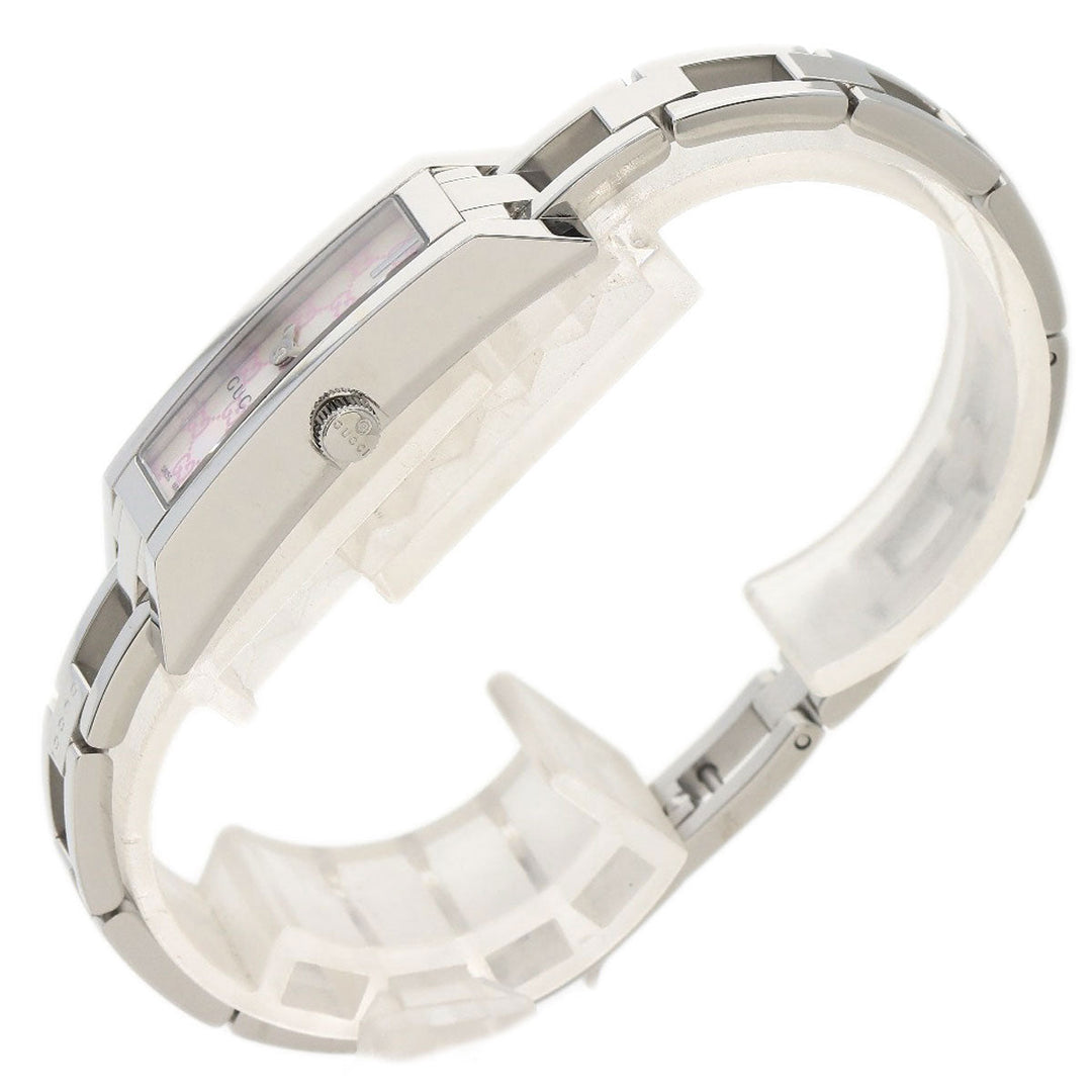 GUCCI Watches Quartz YA110 Stainless Steel , Stainless Steel Silver GG White shell dial Women Used Authentic