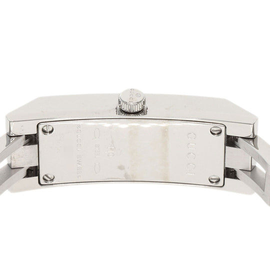 GUCCI Watches Quartz YA110 Stainless Steel , Stainless Steel Silver GG White shell dial Women Used Authentic