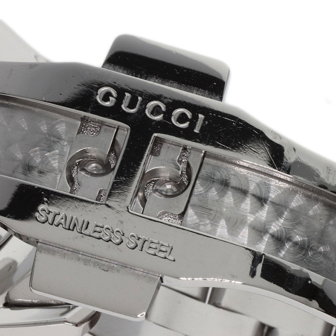 GUCCI Watches Quartz Stainless Steel , Stainless Steel Silver 5500XL black dial mens Used Authentic
