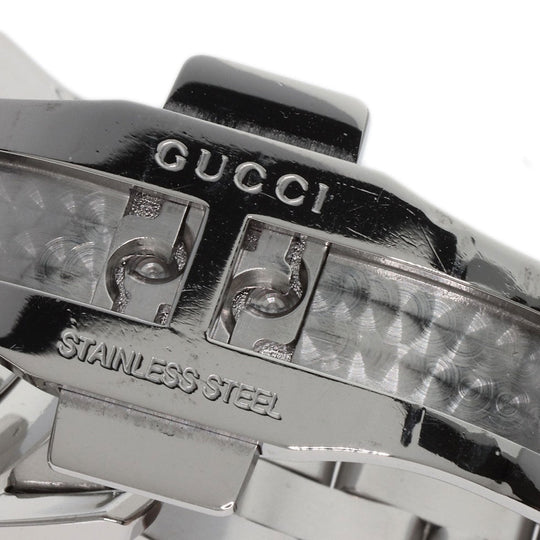 GUCCI Watches Quartz Stainless Steel , Stainless Steel Silver 5500XL black dial mens Used Authentic