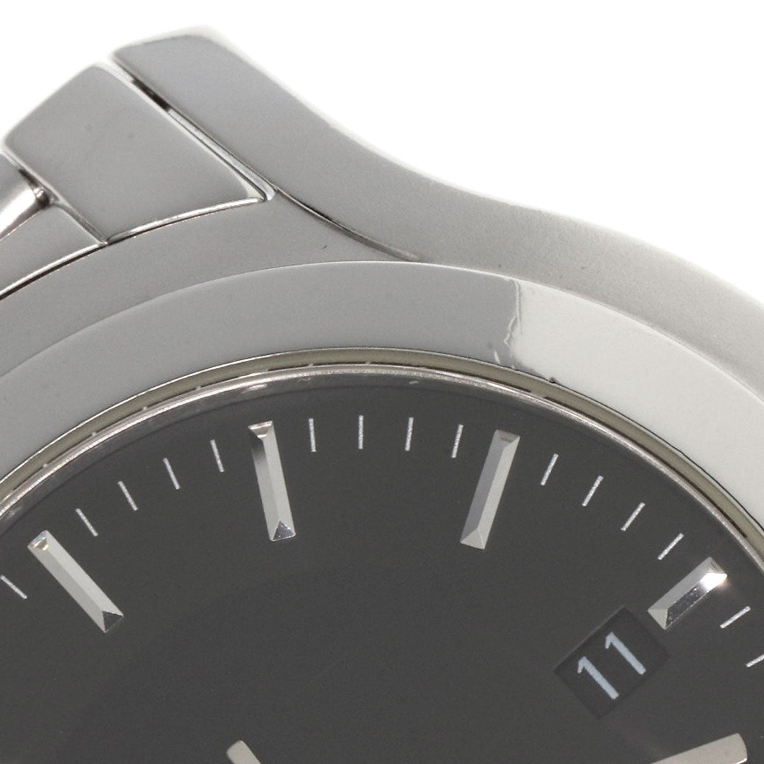 GUCCI Watches Quartz Stainless Steel , Stainless Steel Silver 5500XL black dial mens Used Authentic