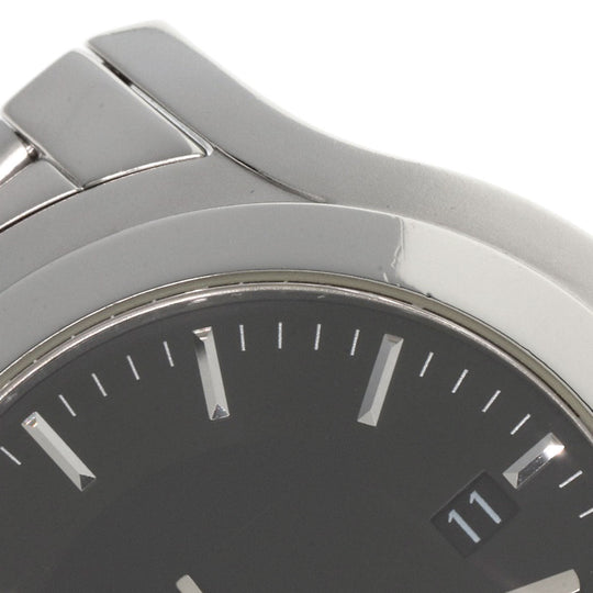 GUCCI Watches Quartz Stainless Steel , Stainless Steel Silver 5500XL black dial mens Used Authentic