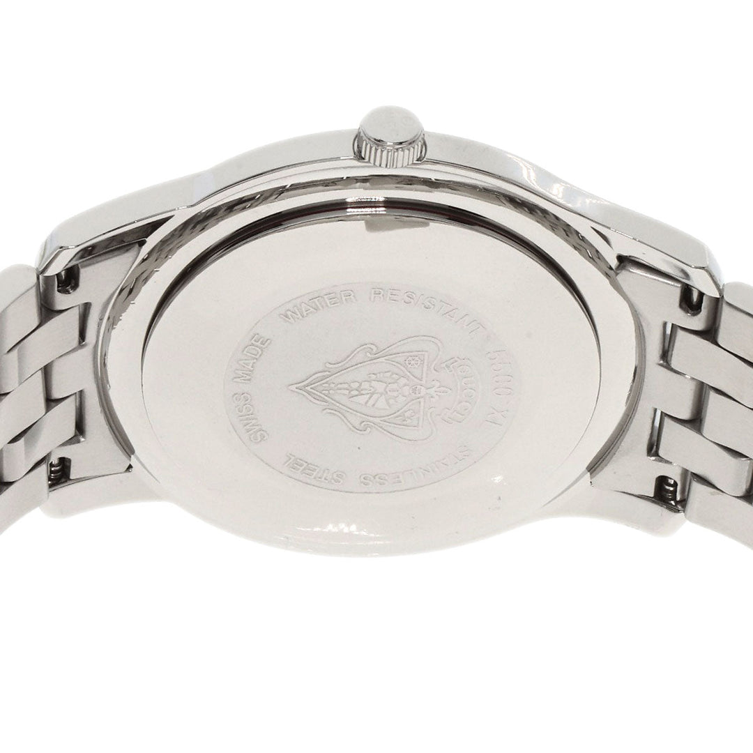 GUCCI Watches Quartz Stainless Steel , Stainless Steel Silver 5500XL black dial mens Used Authentic