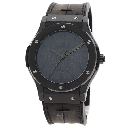 HUBLOT Watches Mechanical Automatic 511.CM.0500.VR.BER16 Titanium/ceramic, leather x rubber black Classic Fusion Berluti Limited to 500 pieces black dial mens Used Authentic