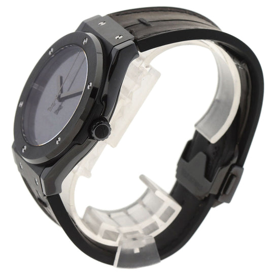 HUBLOT Watches Mechanical Automatic 511.CM.0500.VR.BER16 Titanium/ceramic, leather x rubber black Classic Fusion Berluti Limited to 500 pieces black dial mens Used Authentic