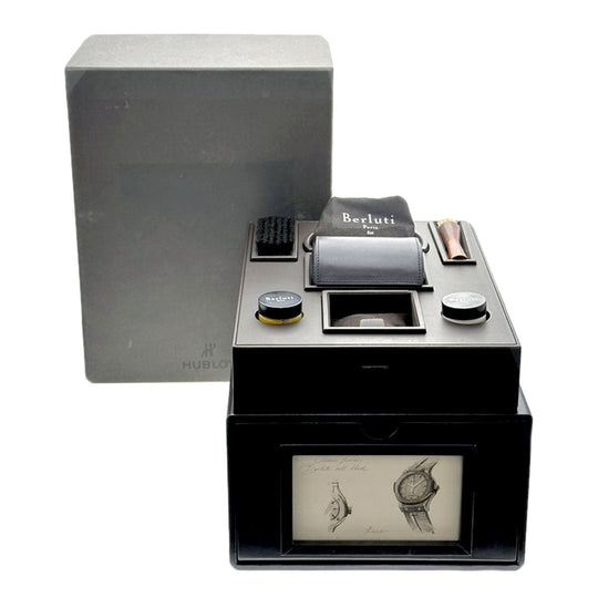 HUBLOT Watches Mechanical Automatic 511.CM.0500.VR.BER16 Titanium/ceramic, leather x rubber black Classic Fusion Berluti Limited to 500 pieces black dial mens Used Authentic