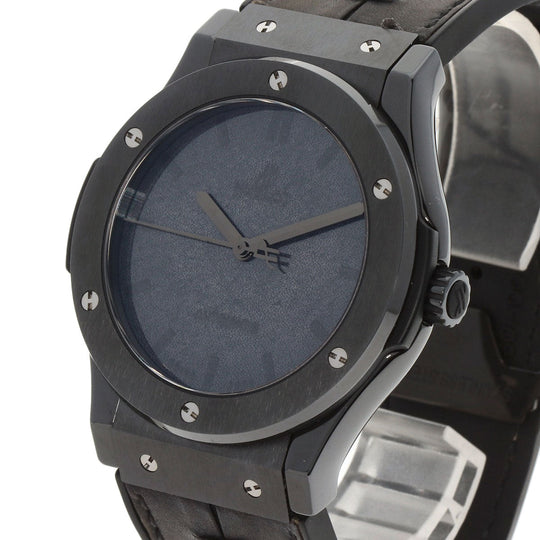 HUBLOT Watches Mechanical Automatic 511.CM.0500.VR.BER16 Titanium/ceramic, leather x rubber black Classic Fusion Berluti Limited to 500 pieces black dial mens Used Authentic