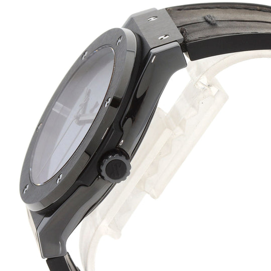 HUBLOT Watches Mechanical Automatic 511.CM.0500.VR.BER16 Titanium/ceramic, leather x rubber black Classic Fusion Berluti Limited to 500 pieces black dial mens Used Authentic