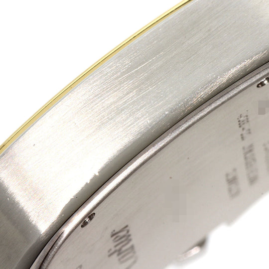 CARTIER Watches Mechanical Automatic W20077X7 Stainless Steel, Leather, K18YG gold Santos 100 LM 100th anniversary model Silver dial mens Used Authentic