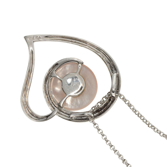 TASAKI Necklace SV Silver Mabe Pearl Pearl Women Used Authentic