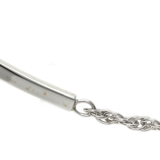 TIFFANY&Co. bracelet SV Silver Bar Chain Women Used Authentic