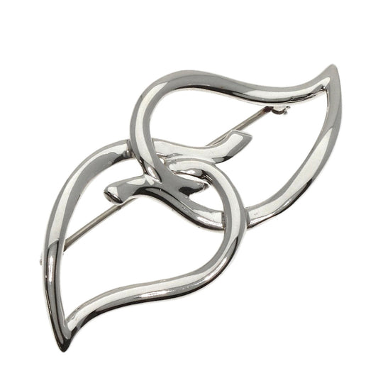 TIFFANY&Co. Brooch SV Silver Leaf motif Women Used Authentic