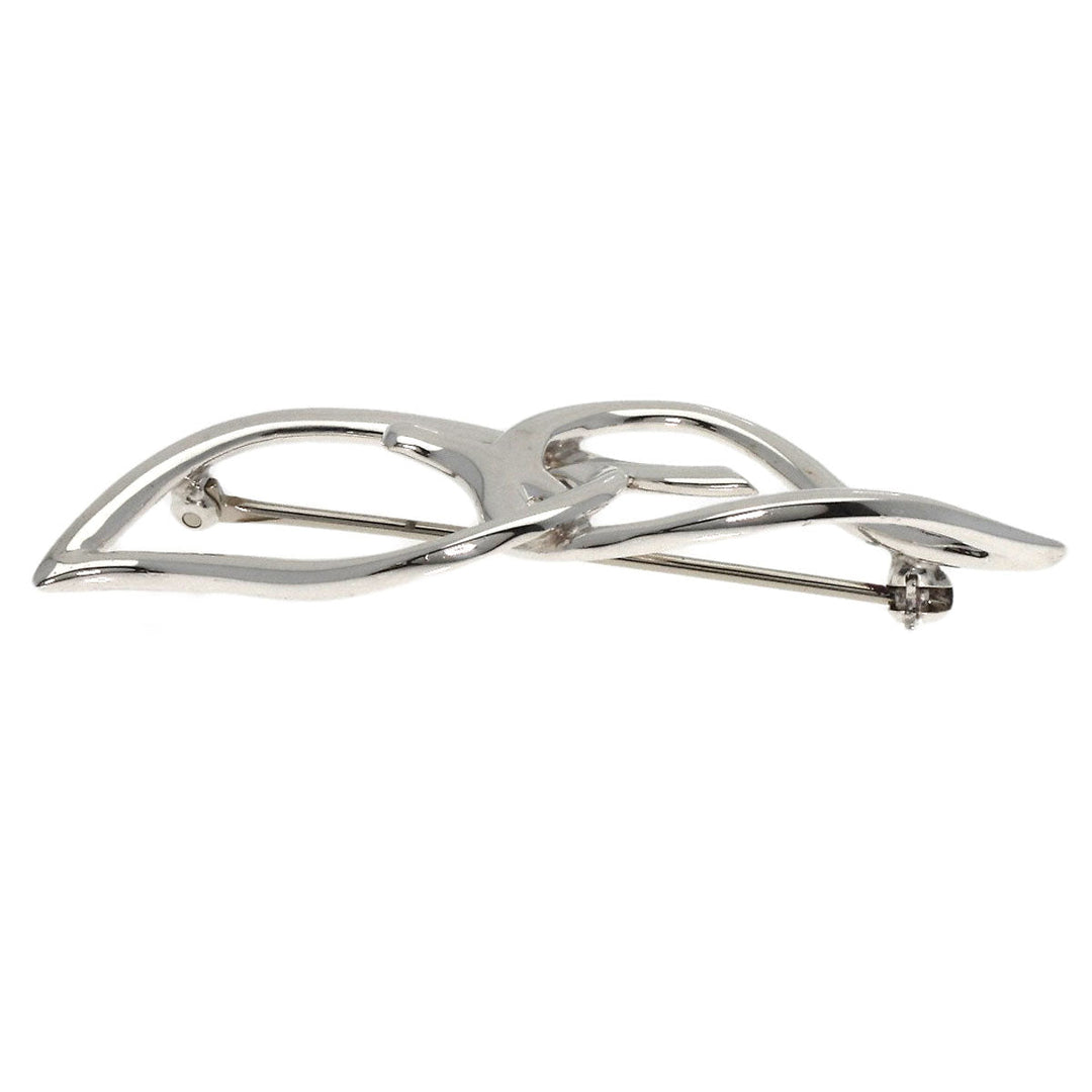 TIFFANY&Co. Brooch SV Silver Leaf motif Women Used Authentic