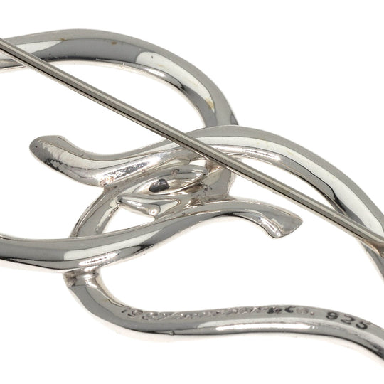 TIFFANY&Co. Brooch SV Silver Leaf motif Women Used Authentic