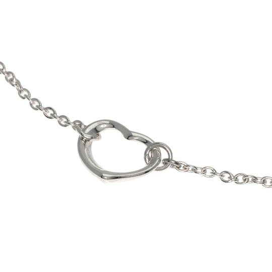 TIFFANY&Co. bracelet SV Silver Open heart Women Used Authentic