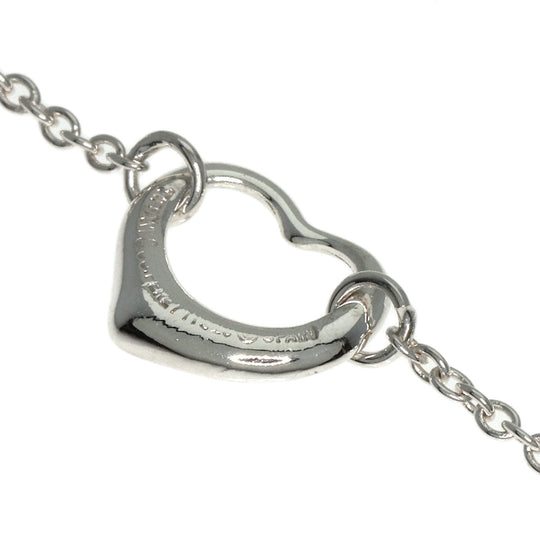 TIFFANY&Co. bracelet SV Silver Open heart Women Used Authentic