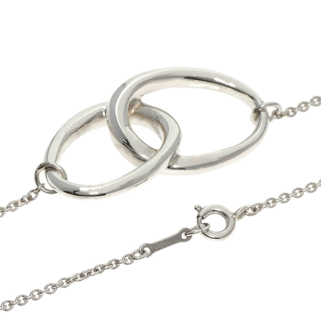 TIFFANY&Co. Necklace SV Silver Double loop Women Used Authentic