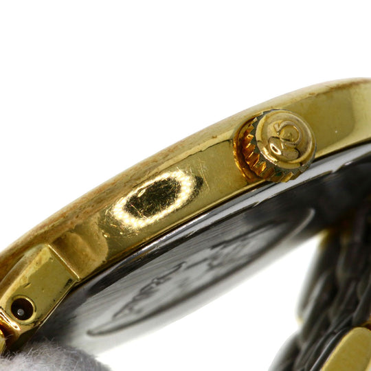 OMEGA Watches Quartz Stainless Steel , SSxGP gold De Ville Ivory dial Women Used Authentic