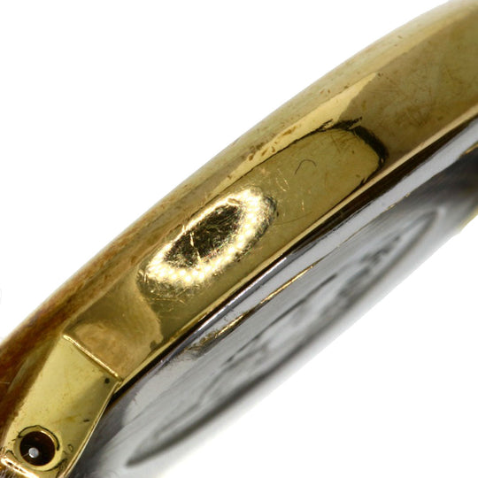 OMEGA Watches Quartz Stainless Steel , SSxGP gold De Ville Ivory dial Women Used Authentic